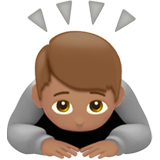 başını öne eğme: orta cilt tonu