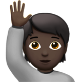 elini kaldırma: koyu cilt tonu