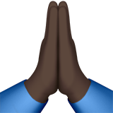 birleşen eller: koyu cilt tonu