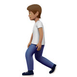 yürüyen kişi: orta cilt tonu