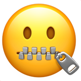 Fermuar ağızlı emoji