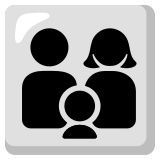 Aile: erkek kadın erkek çocuk - Noto Color Emoji