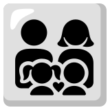 Aile: erkek kadın kız çocuk erkek çocuk - Noto Color Emoji