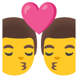Öpücük: erkek erkek - Noto Color Emoji