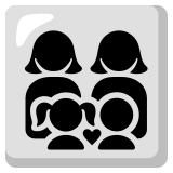 Aile: kadın kadın kız çocuk erkek çocuk - Noto Color Emoji