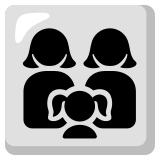 Aile: kadın kadın kız çocuk - Noto Color Emoji