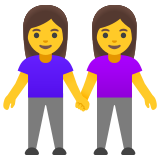 El ele tutuşan kadınlar - Noto Color Emoji