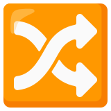 Parça karıştırma düğmesi - Noto Color Emoji