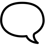 Sol konuşma balonu - Noto Color Emoji