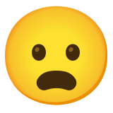 Hoşnutsuz yüz - Noto Color Emoji