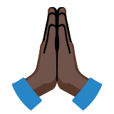 Birleşen eller: koyu cilt tonu - Noto Color Emoji