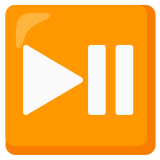 Oynatma veya duraklatma düğmesi - Noto Color Emoji