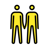 El ele tutuşan erkekler - OpenMoji