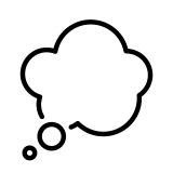 Düşünce balonu - OpenMoji
