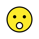 Ağzı açık yüz - OpenMoji