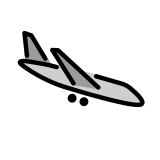 Inen uçak - OpenMoji