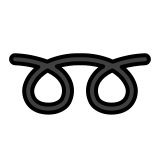 Çift kıvrık döngü - OpenMoji