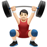 ağırlık kaldıran erkek: açık cilt tonu