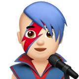 erkek şarkıcı: açık cilt tonu