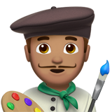 erkek ressam: orta cilt tonu