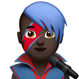 erkek şarkıcı: koyu cilt tonu