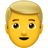 Sarışın adam Emoji