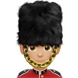 erkek muhafız: orta açık cilt tonu