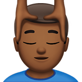 yüz masajı yaptıran erkek: orta koyu cilt tonu