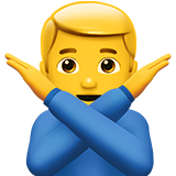 hayır hareketi yapan erkek