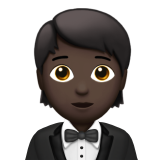 smokinli kişi: koyu cilt tonu