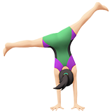 perende atan kadın: açık cilt tonu