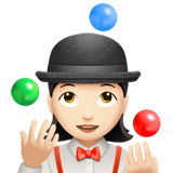 jonglör kadın: açık cilt tonu