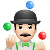 jonglör erkek: açık cilt tonu