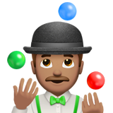 jonglör erkek: orta cilt tonu