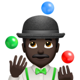 jonglör erkek: koyu cilt tonu