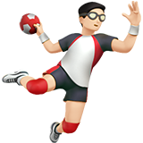 hentbol oynayan erkek: açık cilt tonu