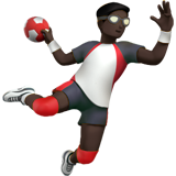 hentbol oynayan erkek: koyu cilt tonu