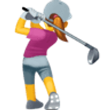 Golf oynayan kadın - Facebook