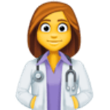 Kadın sağlık çalışanı - Facebook