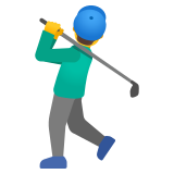 Golf oynayan erkek - Noto Color Emoji