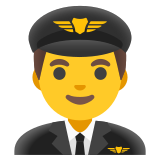 Erkek pilot - Noto Color Emoji