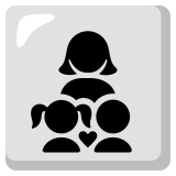 Aile: kadın kız çocuk erkek çocuk - Noto Color Emoji