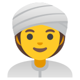 Sarıklı kadın - Noto Color Emoji