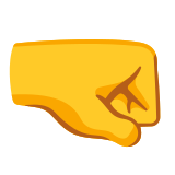 Sağa bakan yumruk - Noto Color Emoji