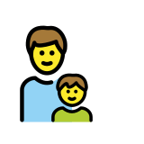 Aile: erkek erkek çocuk - OpenMoji