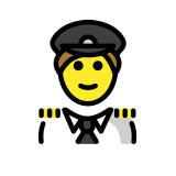 Erkek pilot - OpenMoji