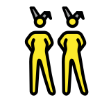 Tavşan kulaklı kadınlar - OpenMoji