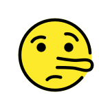 Yalan söyleyen yüz - OpenMoji