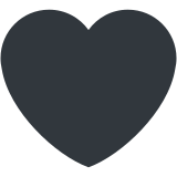 Siyah kalp - Twitter / X