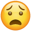 Kederli acılı emoji U+1F627 Kederli acılı emoji U+1F627